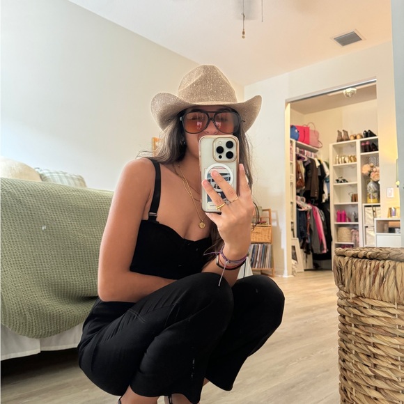 Black Button-Up Jumpsuit 🖤 — $28 - Picture 2 of 6